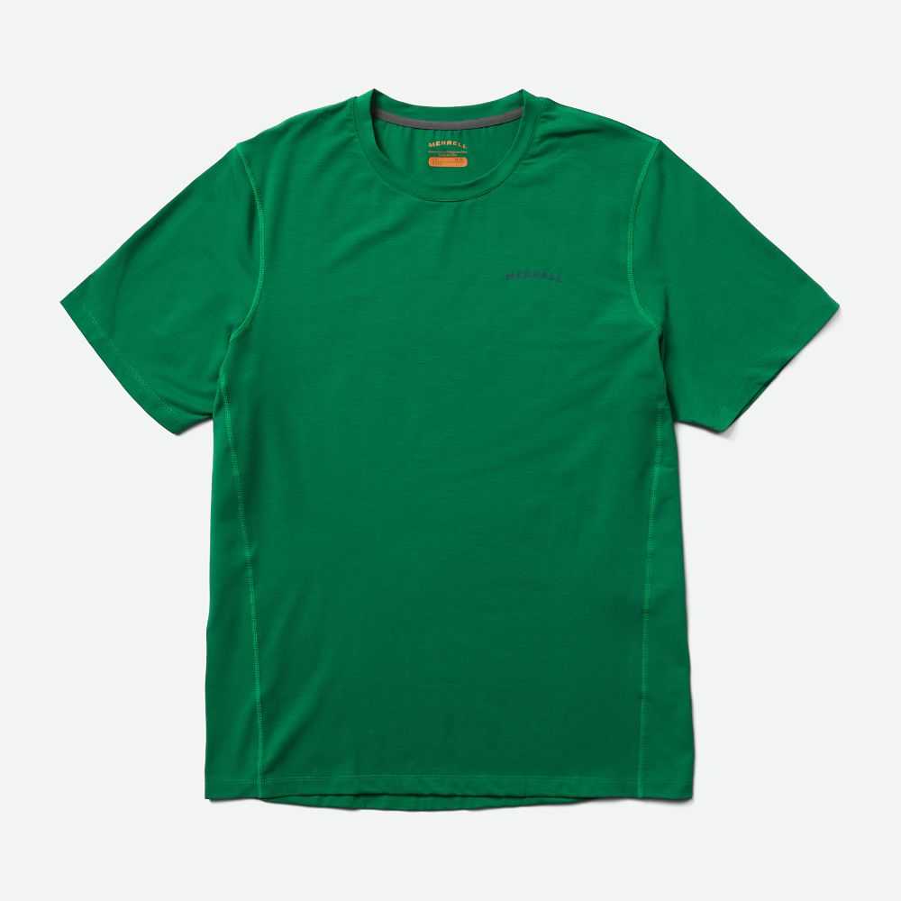 Green Men's Merrell Tencel T Shirts | Dubai-5317084