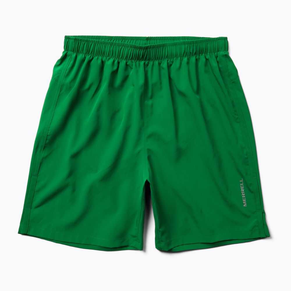 Green Men's Merrell Terrain Running Shorts | Dubai-1794502