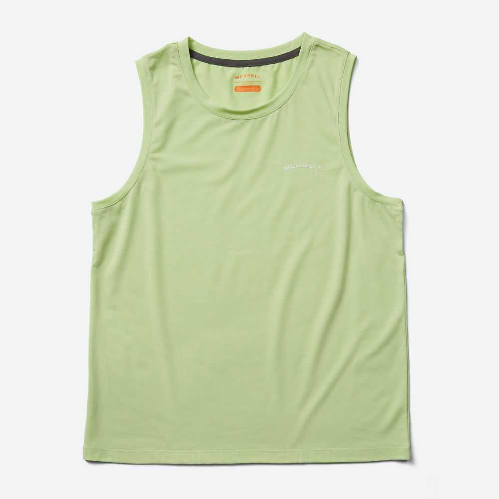 Green Women's Merrell Tencel Tank Tops | Dubai-2187365