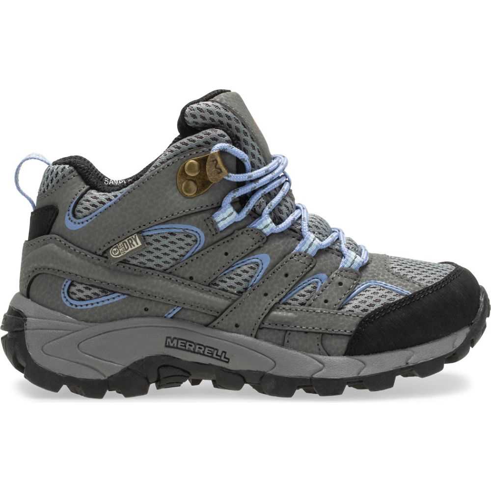 Grey Boys' Merrell Moab 2 Mid Waterproof Hiking Boots | Dubai-4863172