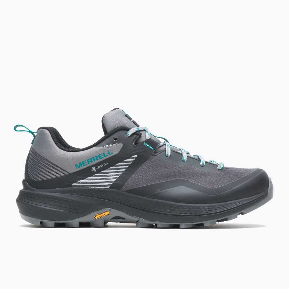 Grey/Turquoise Women's Merrell MQM 3 GORE-TEX® Trail Running Shoes | Dubai-7068253