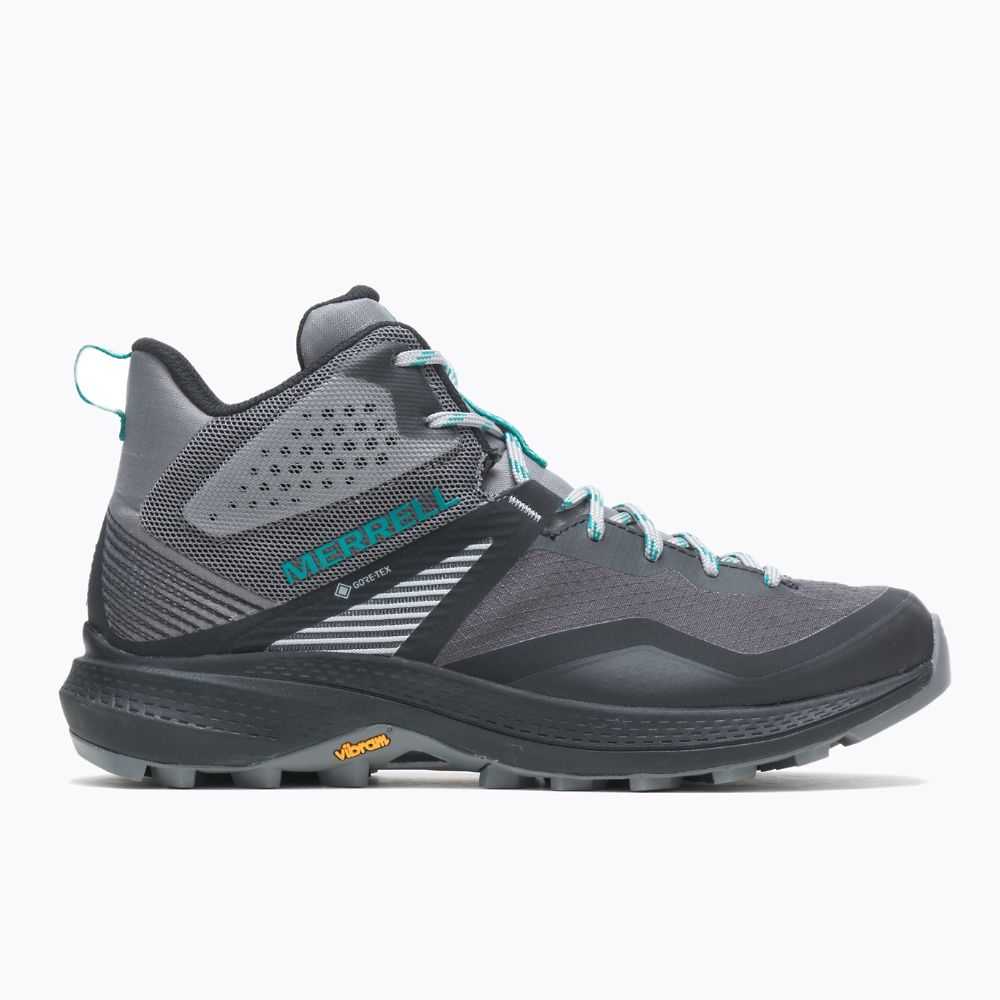 Grey/Turquoise Women's Merrell MQM 3 Mid GORE-TEX® Hiking Boots | Dubai-3546281