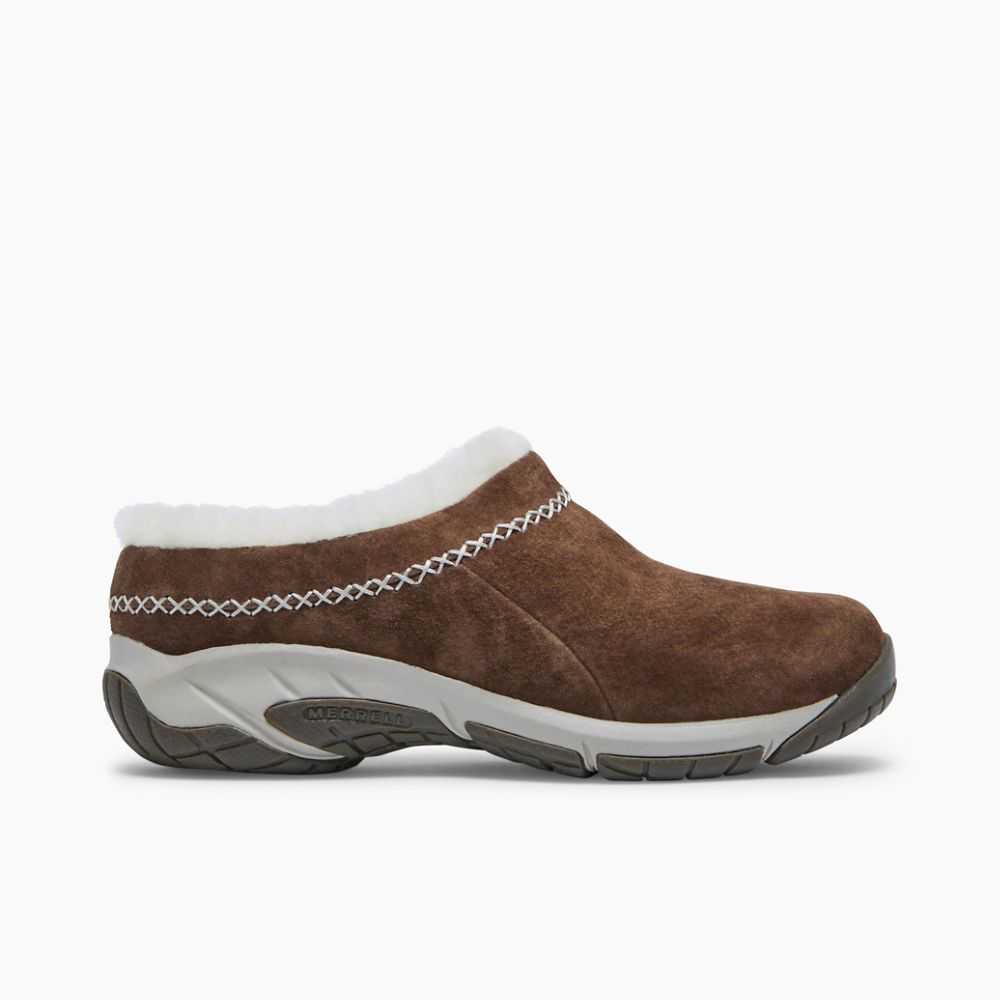 Grey Women's Merrell Encore Ice 4 Wide Width Slip On Shoes | Dubai-8072691