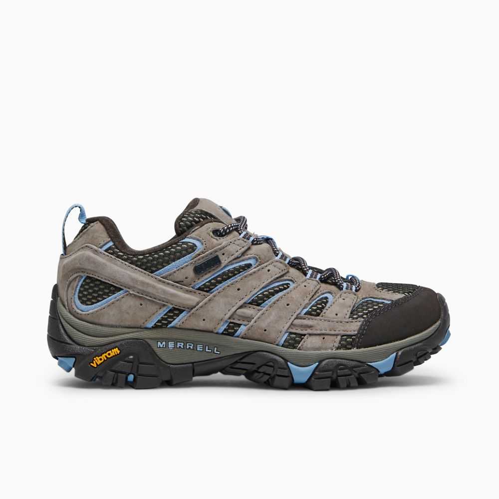 Grey Women's Merrell Moab 2 Waterproof Hiking Shoes | Dubai-4159628