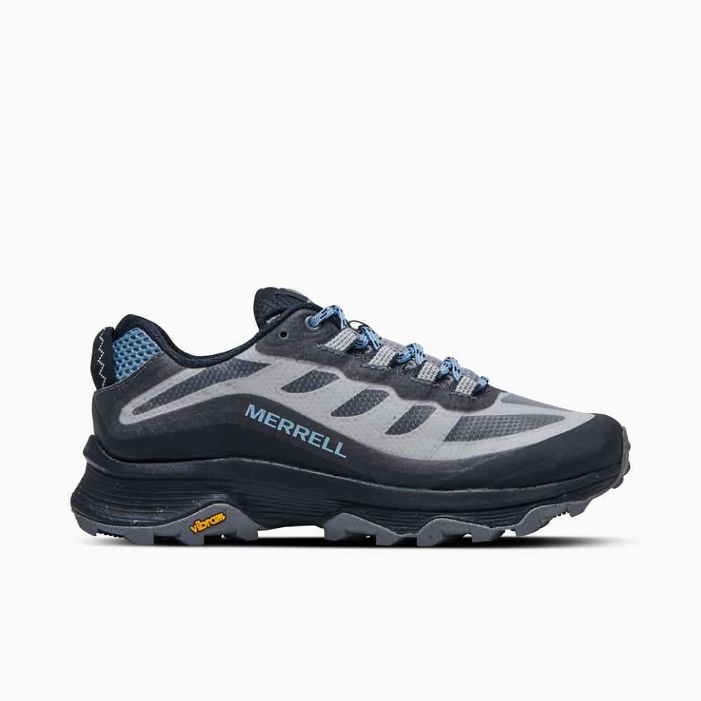 Grey Women's Merrell Moab Speed Hiking Shoes | Dubai-9862543