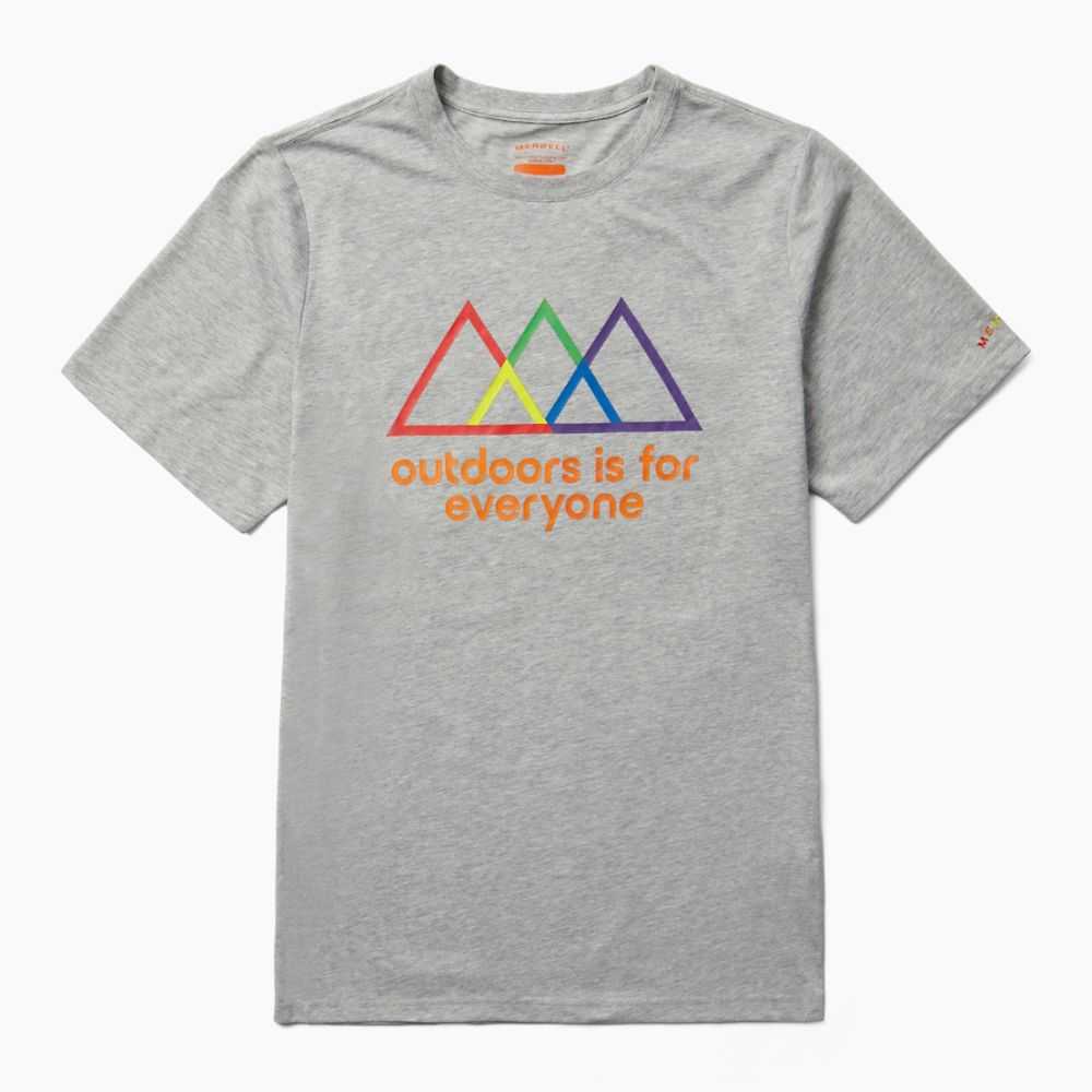 Grey Women's Merrell Outdoors For All T Shirts | Dubai-0782954