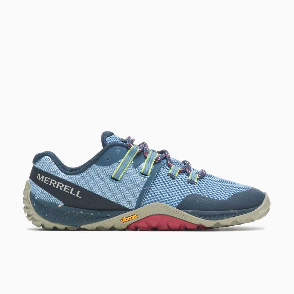 Light Blue Women's Merrell Trail Glove 6 Eco Barefoot Shoes | Dubai-0261938