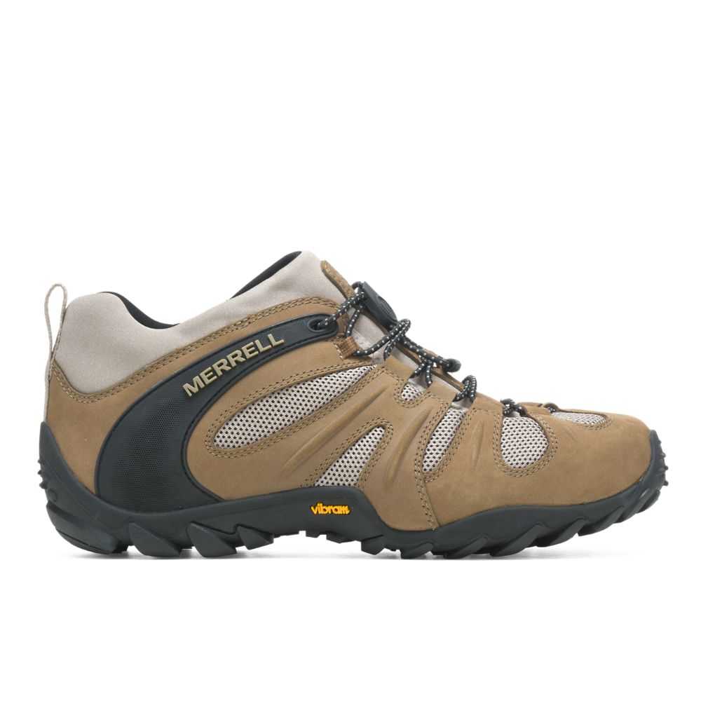 Light Brown Men's Merrell Chameleon 8 Stretch Hiking Shoes | Dubai-3956781