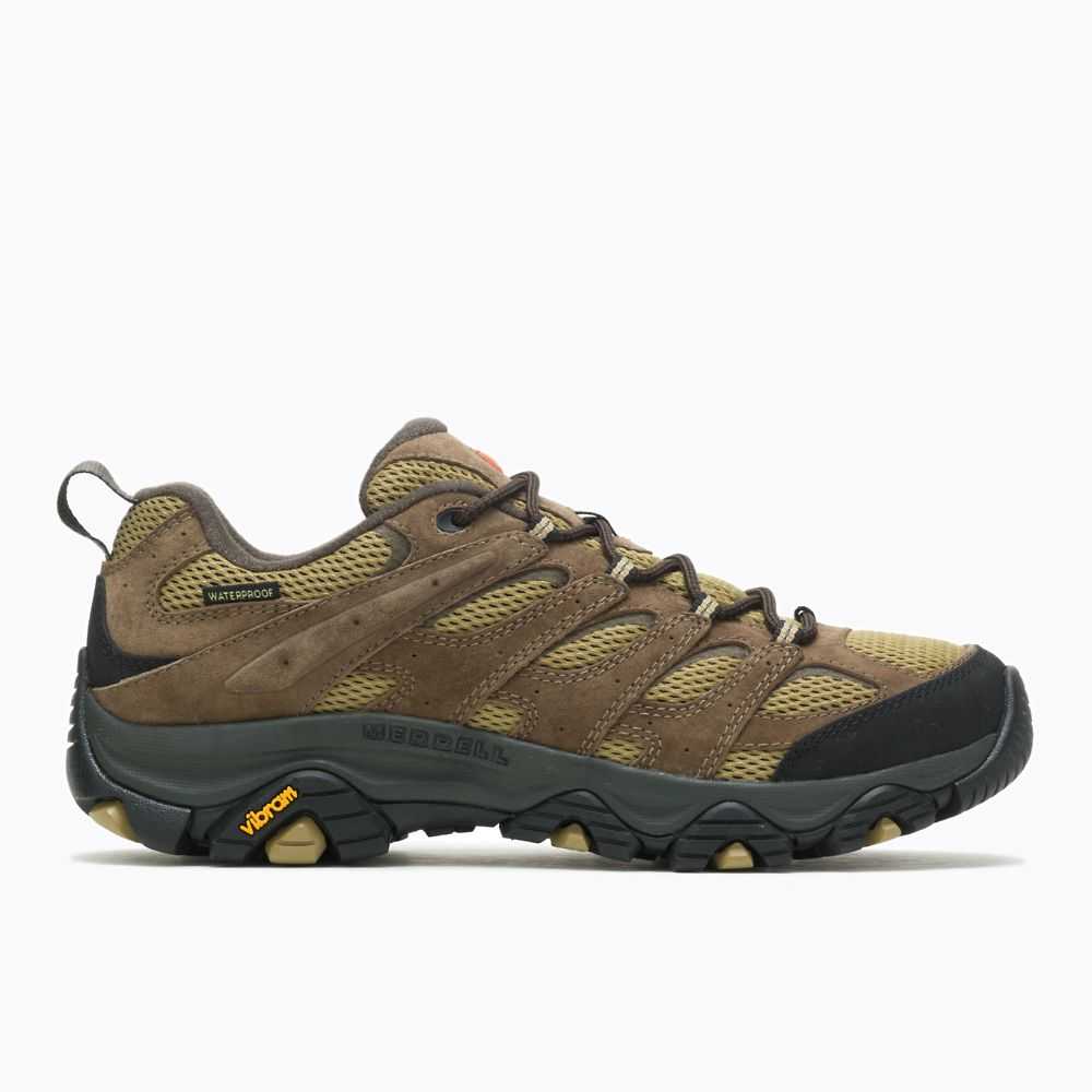 Light Brown Men's Merrell Moab 3 Waterproof Hiking Shoes | Dubai-3568907