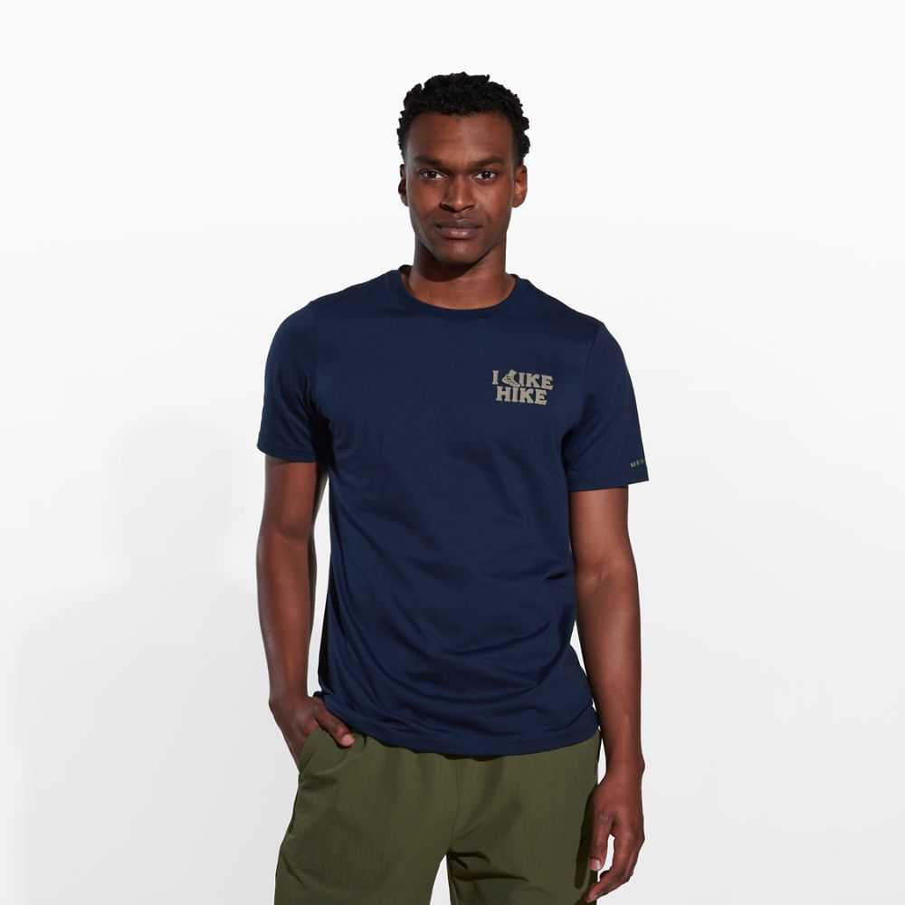 Navy Men's Merrell Like T Shirts | Dubai-9824035