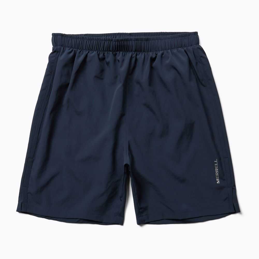 Navy Men's Merrell Terrain Running Shorts | Dubai-5234809