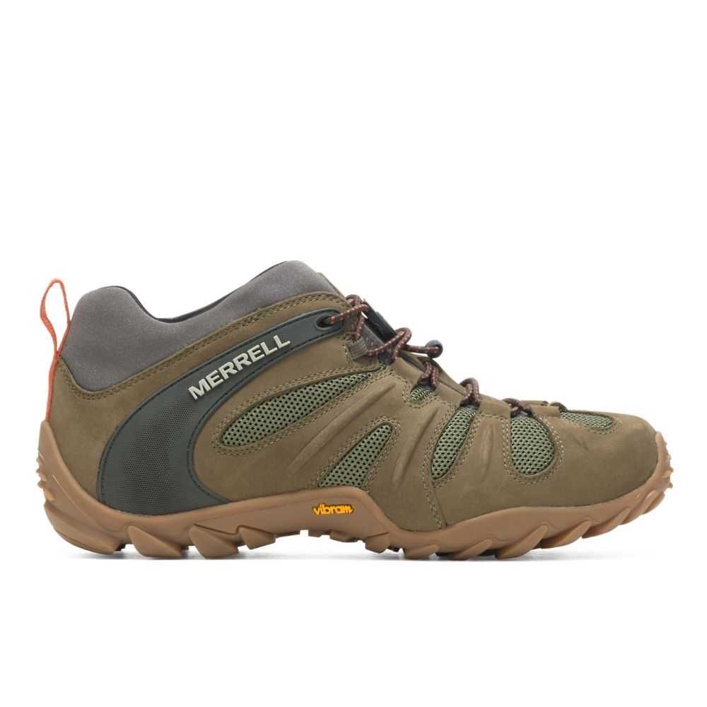 Olive Men's Merrell Chameleon 8 Stretch Sneakers | Dubai-4972631