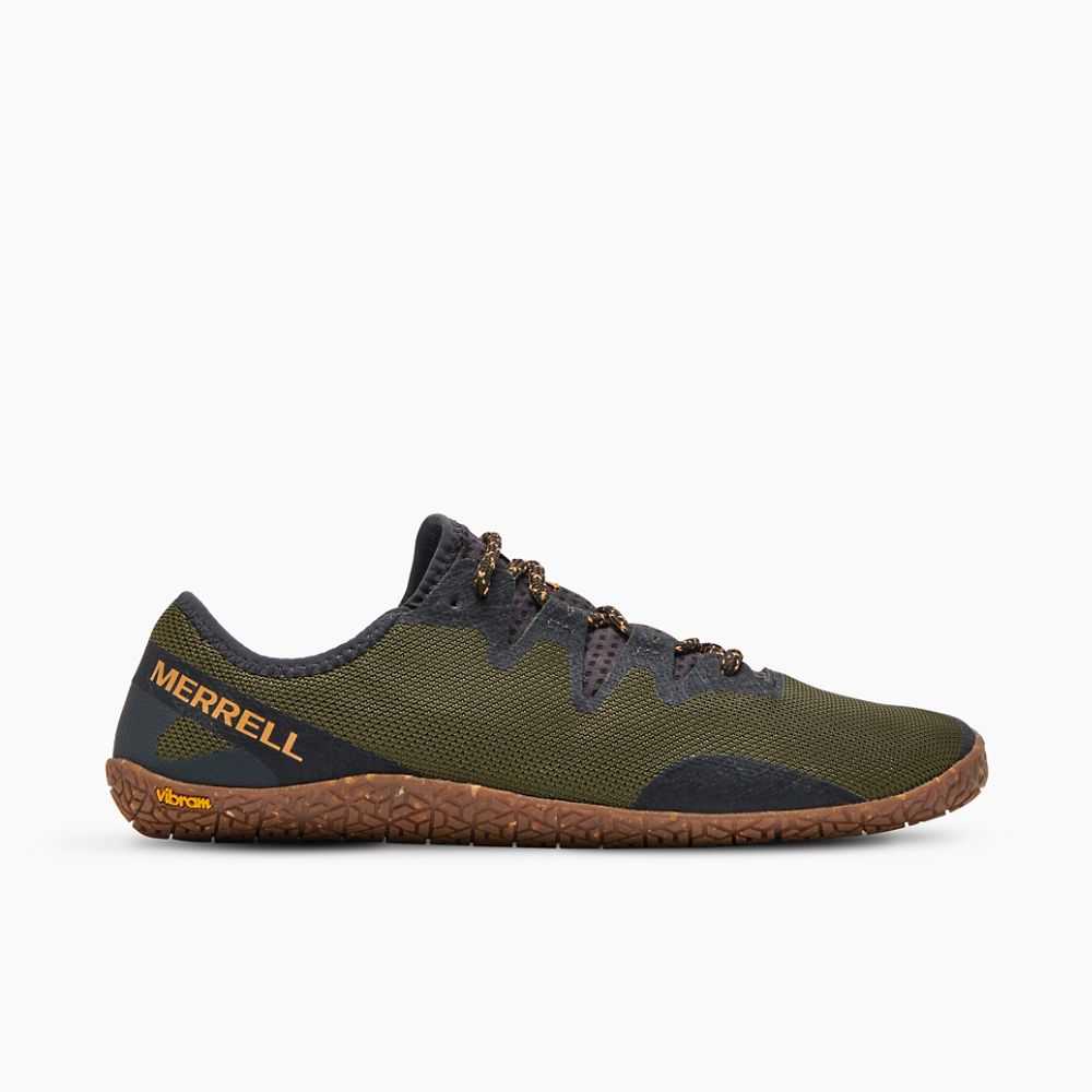 Olive Men's Merrell Vapor Glove 5 Barefoot Shoes | Dubai-5814093