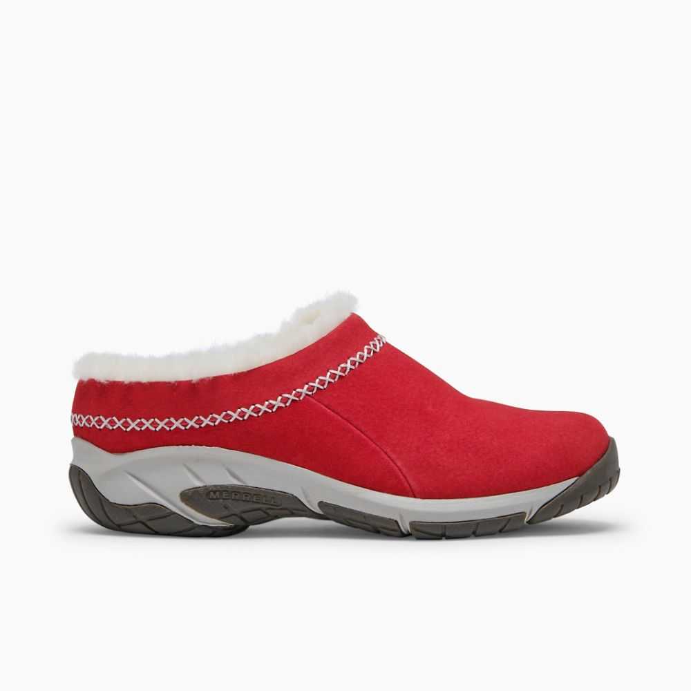 Red Women's Merrell Encore Ice 4 Slip On Shoes | Dubai-4815279