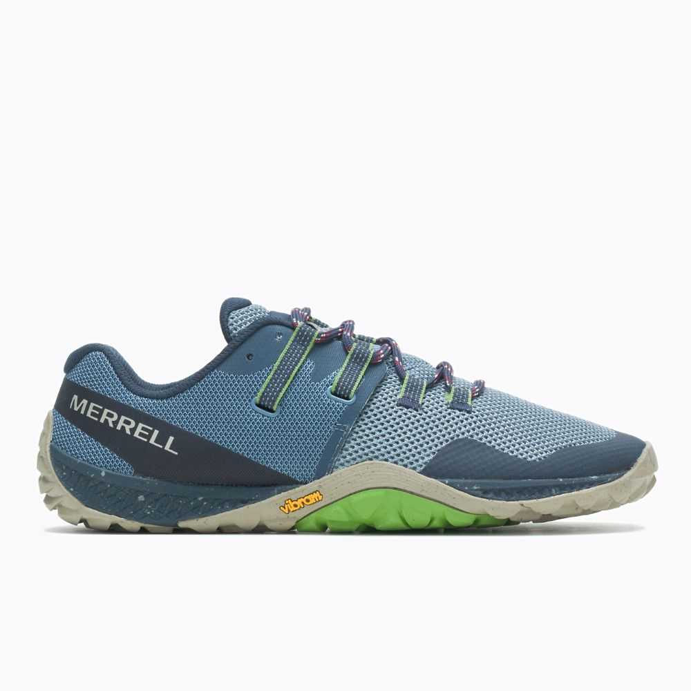 Wash Grey Men's Merrell Trail Glove 6 Eco Trail Running Shoes | Dubai-5801693