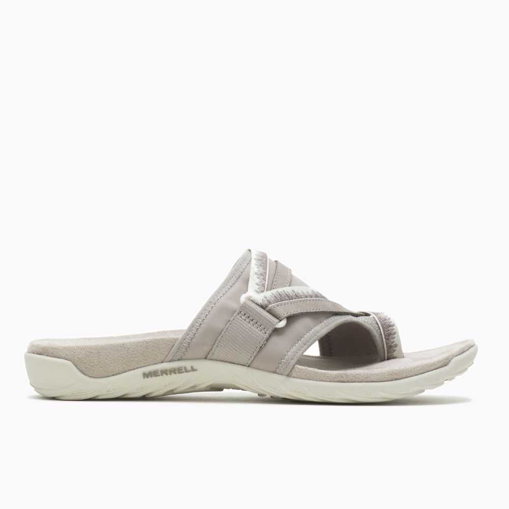 White Women's Merrell Terran 3 Cush Post Wide Width Sandals | Dubai-5023689